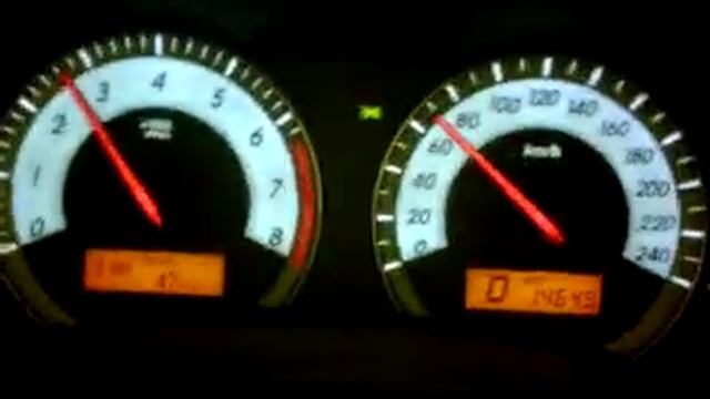 Toyota Corolla 1.6 70-180 km/h hard pull