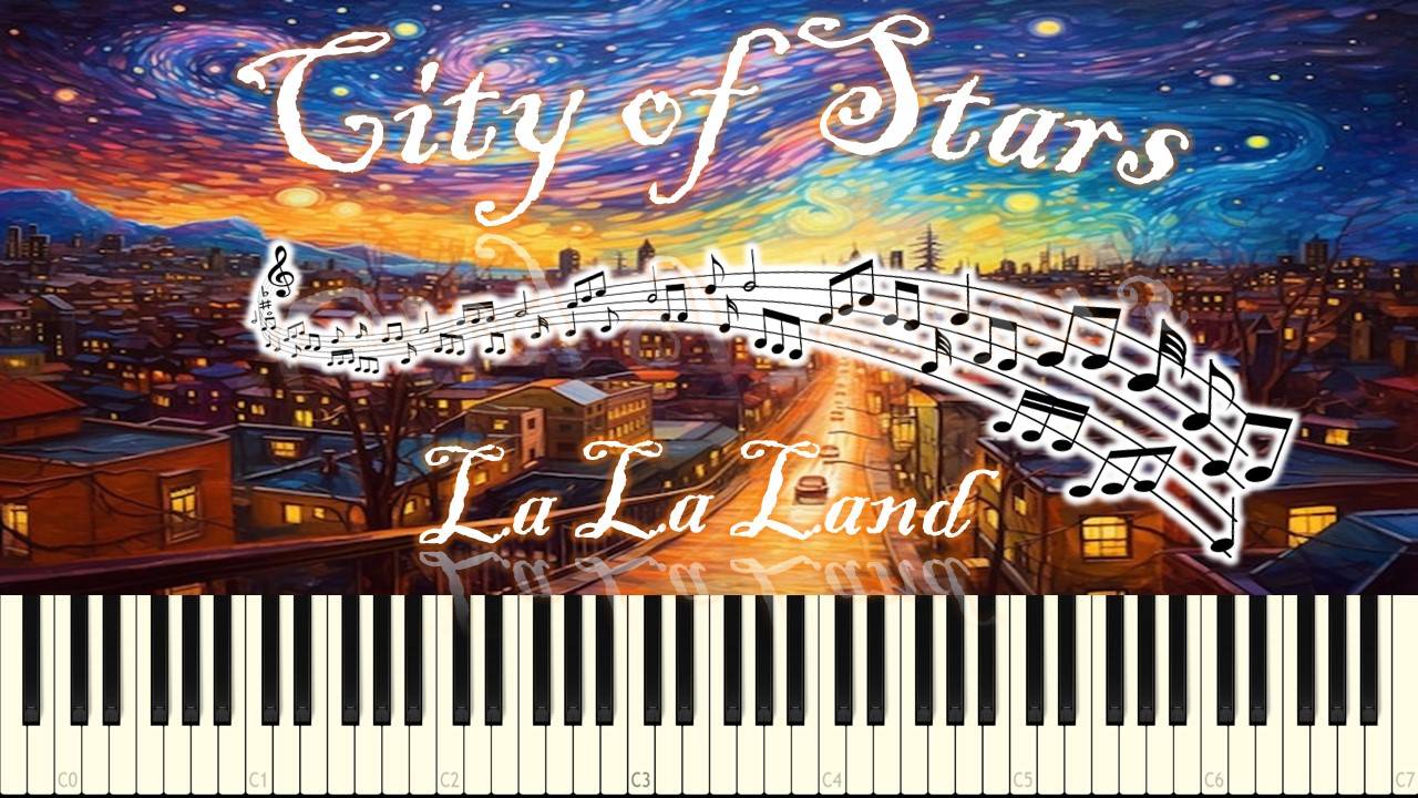 City of Stars (La La Land) piano tutorial [НОТЫ + MIDI]
