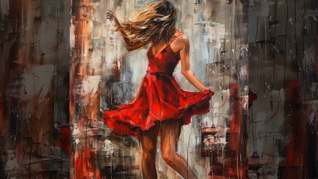 ты танцуешь в красном платье