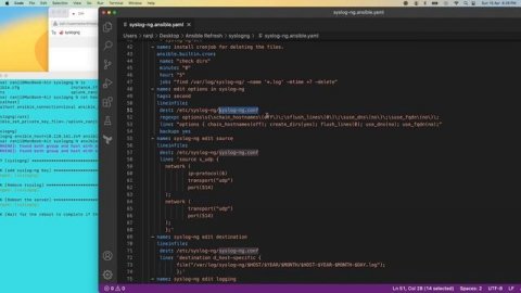 Setting up Syslog-ng using ansible