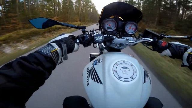 Honda Hornet 600 PC36 Wheelie, Kneedown