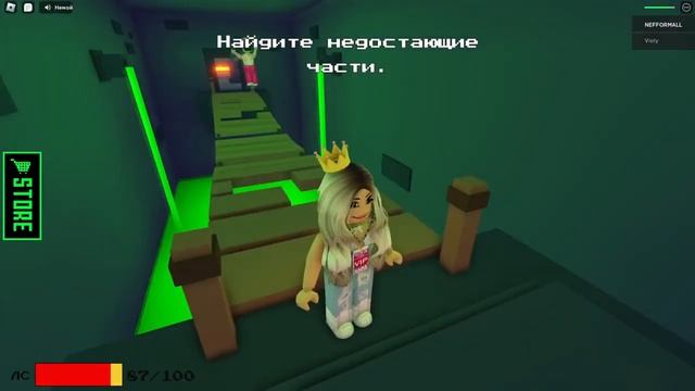 ПОБЕГ КОРОЛЕВЫ РОБЛОКСА ОТ БИЛЛИ в РОБЛОКС!!! Страшная История...