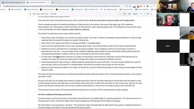 Kubernetes SIG API Machinery 20221019