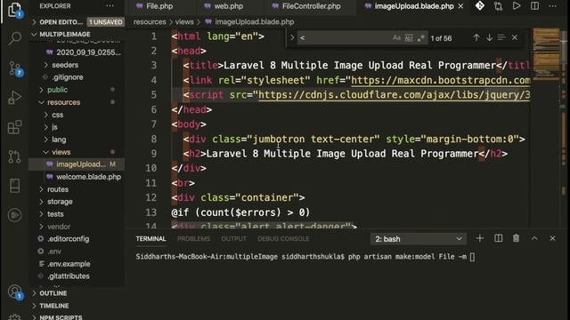 Laravel 8 Multiple image upload