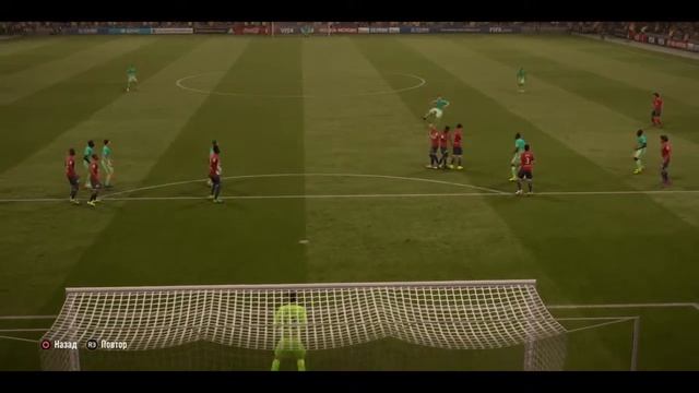 FIFA 17 - Гол со штрафного внешней стороной стопы + Ранний навес