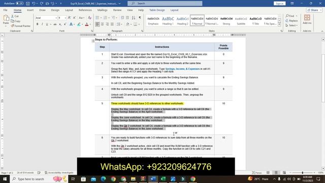 Exp19_Excel_Ch09_ML1_Expenses | Excel Chapter 9 Mid-Level 1 - Expenses Excel Chapter 9 Expenses