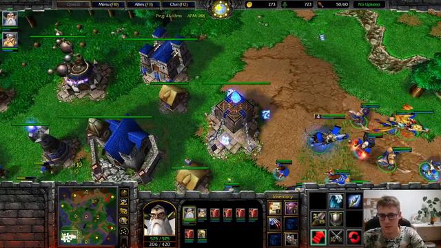 Warcraft III Classic 1.32.9 Mordercza Walka z Nov-em. Human vs Ork on LR
