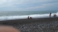 Пляж Кобулети (Грузия, Чёрное море) / Kobuleti beach , Geargia, Black sea