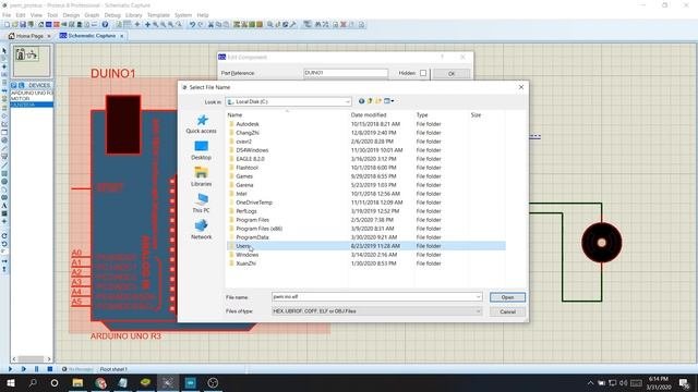 Simulasi JOB PWM (ARDUINO PROTEUS)