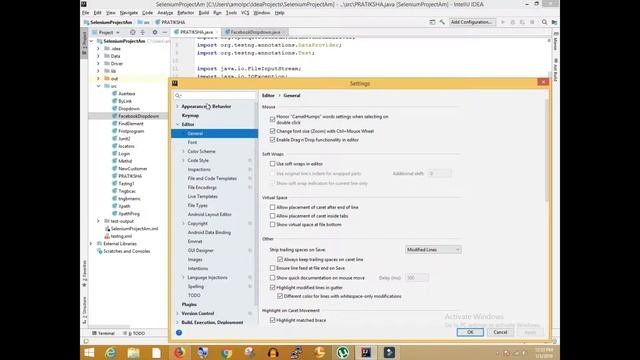 How to increase fonts in intellij Idea usig control scroll