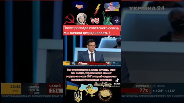 После распада советского союза Украина начала деградировать !