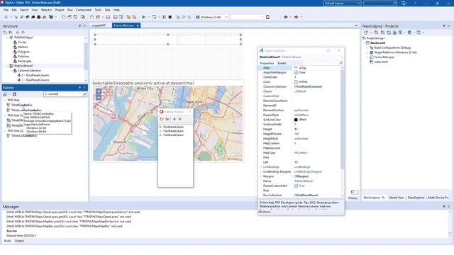 Layout controls in TMS WEB Core web applications with the TWebGridPanel