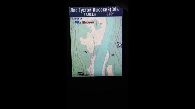 карта вдоль пути (река, дорога)