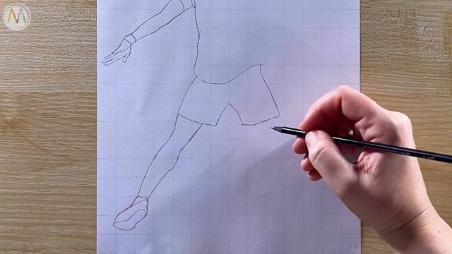 Как нарисовать Криштиану Роналду CR7 очень легко / Ronaldo drawing