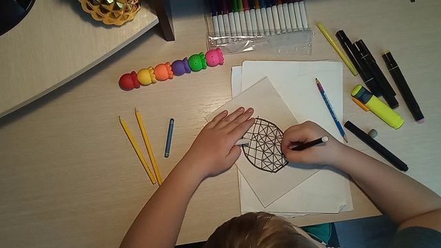 рисуем ананас ? очень просто