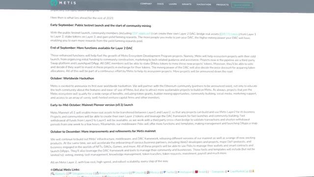 Хакатон Metis и обновления планов команды