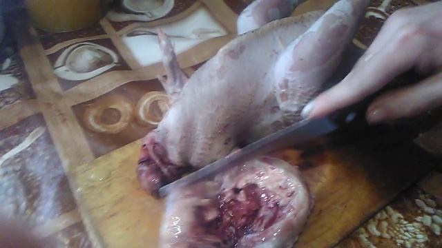 опухоль у курицы . сюрприз при забое.