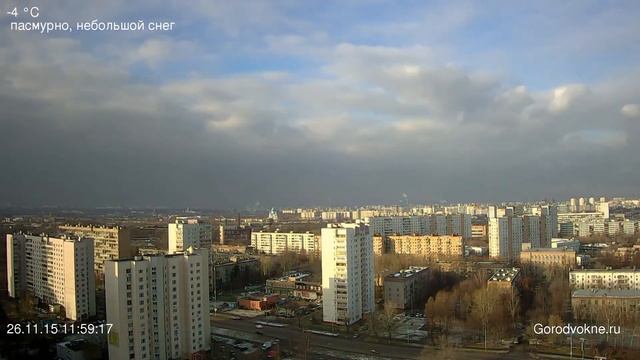 Панорама Москвы Таймплапс 151126