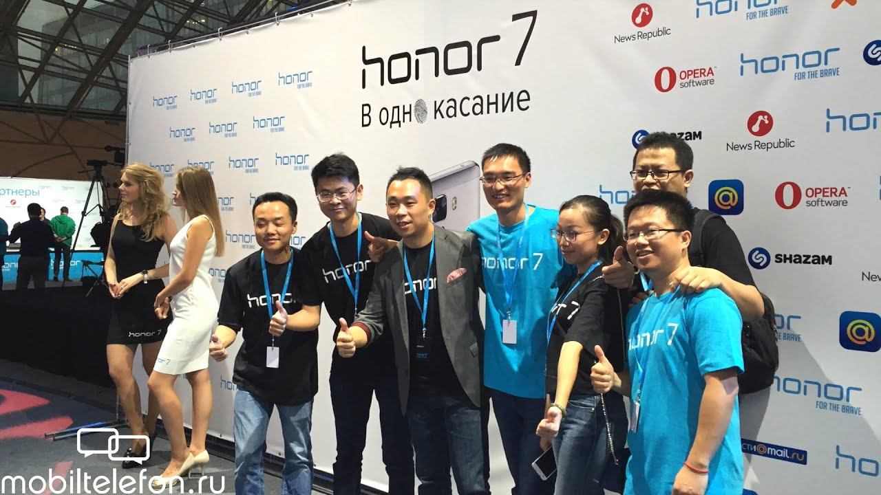 Презентация Huawei Honor 7 в России (+ Глюкоза)