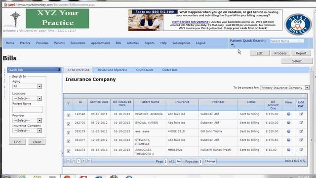 Claims processing
