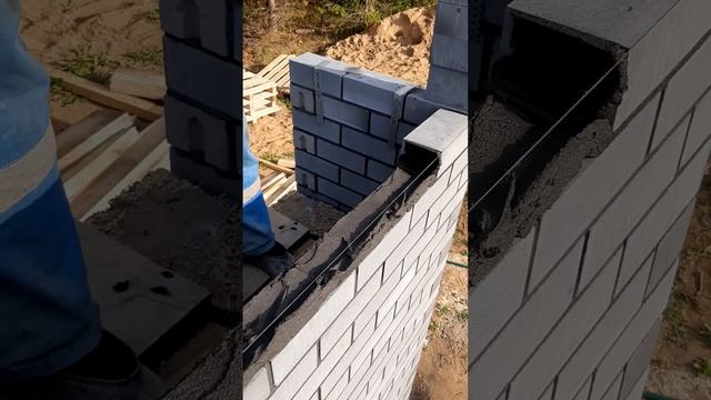 кладка кирпича чёрный раствор