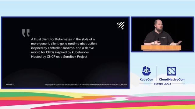 Lightning Talk: Talking to Kubernetes with Rust - James Laverack, Jetstack