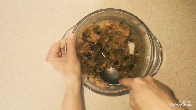Печенье  из арахисовой пасты без муки.