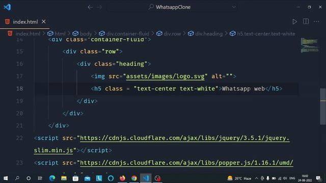 Whatsapp Clone Frontend with Html and Css #1 - BePractical