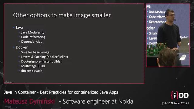 JDD2019: Java in Container - Best Practicies for containerized Java Apps, Mateusz Dymiński