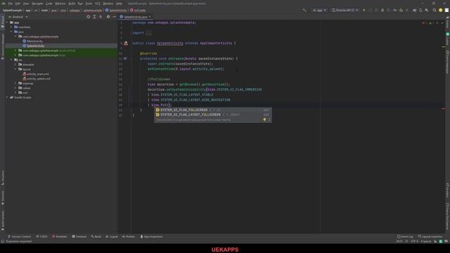 Android Studio Splash Screen(Açılış Sayfası) Example - Java