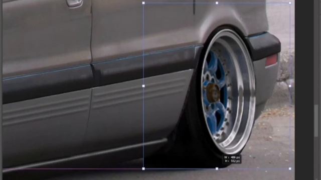 Hyundai Santamo modifications on photoshop