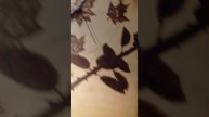 Часы с розой. Идея для работ по дереву.