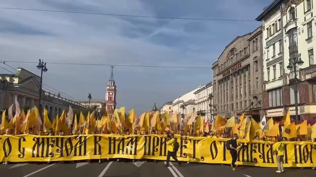 крестный ход прошёл в Питере в честь Александра Невского