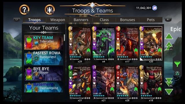 Gems of War Weekly Preview September 4th 2023 | SOULFORGE Blighted Lands Epic Trials Underspire Tea