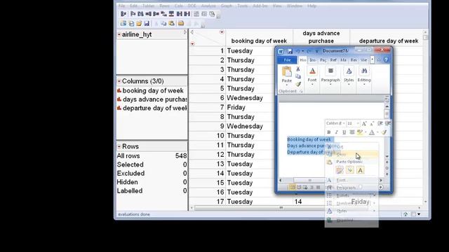 Copying and Pasting New Column Headings in JMP