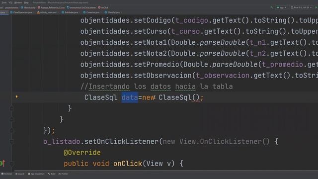 Como Registrar Datos A Una Tabla En SQLite, en segundos!!!!!!!!!!!!
