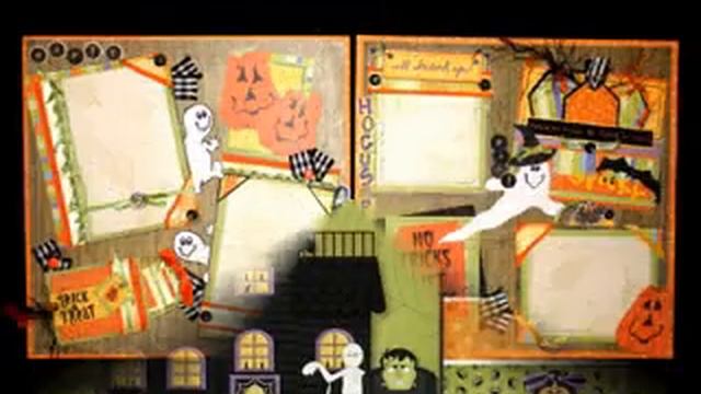 DIY Scrapbooking halloween decorations