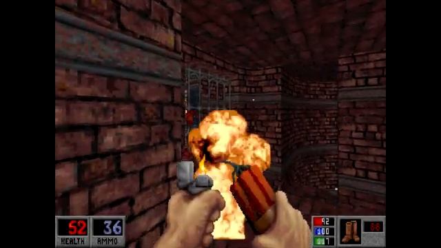 Blood DOSBox - E4M6 The Ganglion Depths - All Secrets - HD 720p