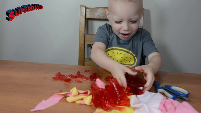 ★ Jelden ve eldivenden el yapıyoruz Making hands Делаем руки из желе