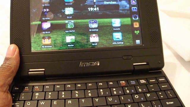Netbook 7.0" TFT LCD Android 2.2 VIA 8650 CPU WiFi UMPC Netbook - Black (349.79MHz/2GB/3-USB/SD/LAN