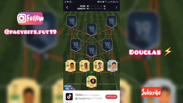 DOUGLAS COSTA⚡️PACYBITS CARD SBC | FIFA 19 & PACYBITS