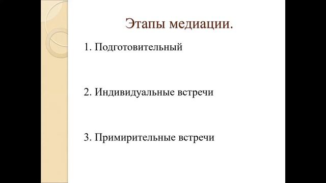 Мастер класс Основы работы медиатора куратора Службы примирения в образовательных организациях