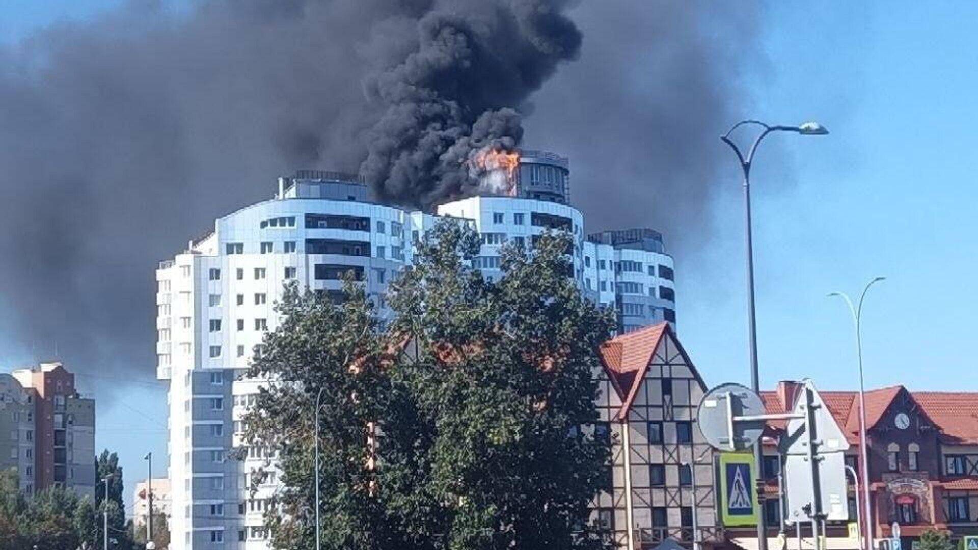 Высший уровень сложности: в центре Калининграда произошёл пожар в многоэтажке