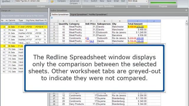 Litera Compare 11: Compare Specific Parts of Excel Workbooks