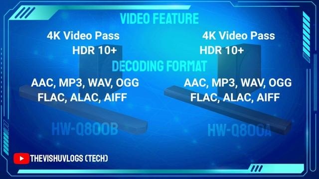 HW-Q800B vs HW-Q800A  SAMSUNG Soundbar  Full Detailed Comparison  Specifications  Review