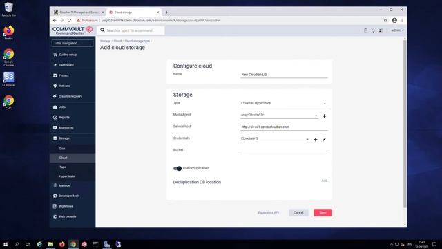 Technical Demo: Creating a Commvault Cloud Library and DP Plan