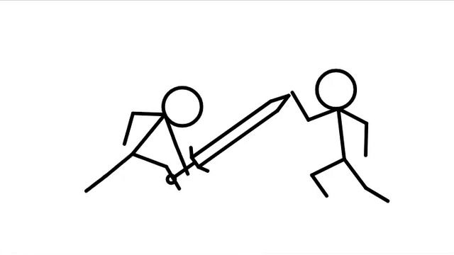 Mortal kombat version stickman Liu kang vs sektor