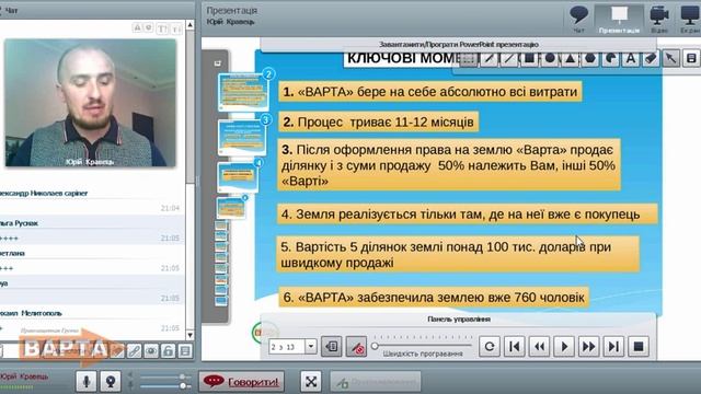 Ключові напрямки роботи Варти