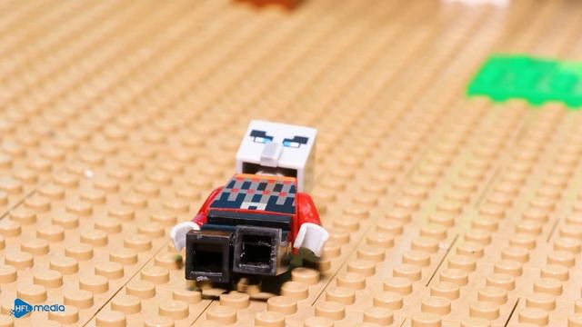 Ender Dragon Attack: Enslave Villager (P2) - Lego Minecraft - Stop Motion Animation