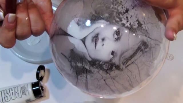 Decoupage krok po kroku - bombka gigant + błędy w technice